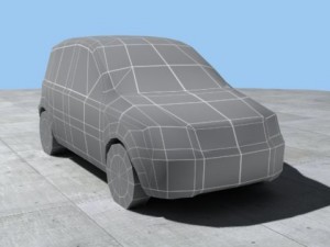 fiat panda nuevo 2003 3D Model