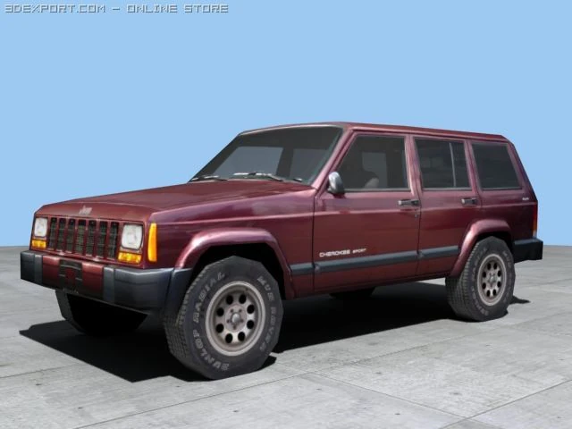 jeep cherokee 3D Model .c4d .max .obj .3ds .fbx .stl .blend