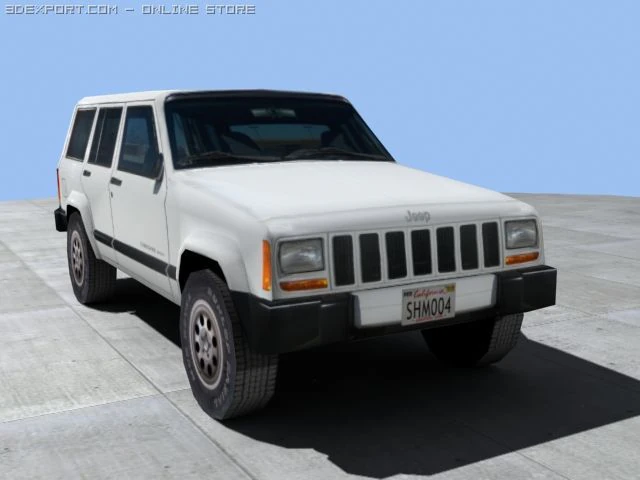 jeep cherokee 3D Model .c4d .max .obj .3ds .fbx .stl .blend