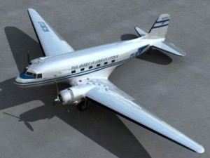 douglas dc3 panam Modelo 3D