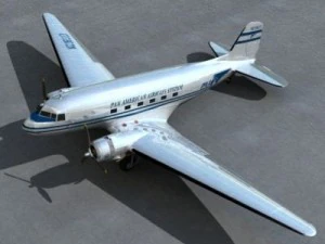 douglas dc3 panam 3D Model