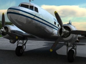 douglas dc3 panam 3D मॉडल