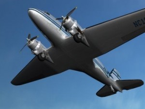 douglas dc3 panam 3D मॉडल