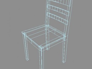 wooden chair Modelo 3D