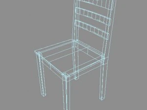 wooden chair 3D Model
