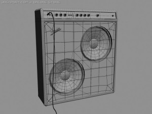 bass amplifier 3D 모델