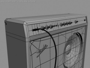 bass amplifier 3D 모델