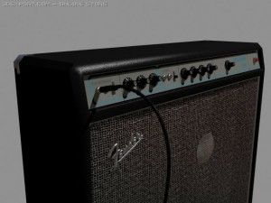 bass amplifier 3D 모델