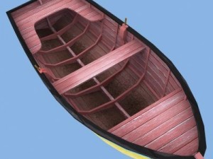 old rowing boat 3D 모델