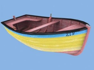 old rowing boat 3D 모델
