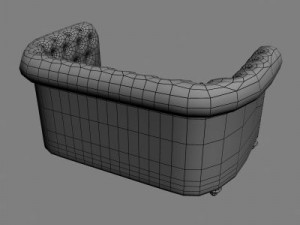 chesterfield couch 3D Модель