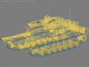 m1a1 abrams Modello 3D
