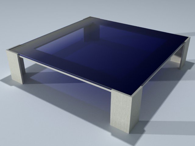 square coffee table 01 Modelo 3D .c4d .max .obj .3ds .fbx .stl .blend 