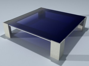 square coffee table 01 Model 3D
