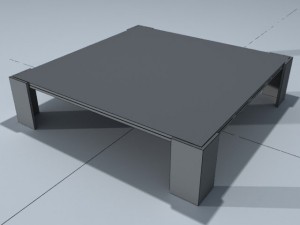 square coffee table 01 Modelo 3D