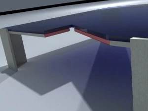 square coffee table 01 3D Model