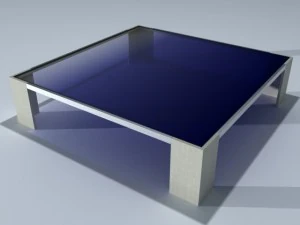 square coffee table 01 3D Model