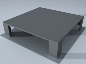 square coffee table 01 3D Model