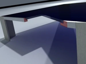 square coffee table 01 3D Model