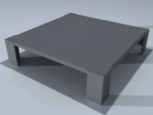 square coffee table 01 3D Model
