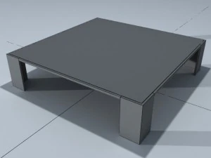 square coffee table 01 3D Model
