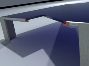 square coffee table 01 3D Model