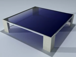 square coffee table 01 3D Model