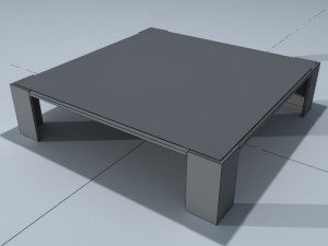 square coffee table 01 Modelo 3D