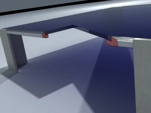 square coffee table 01 3D Model