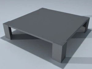 square coffee table 01 3D Model