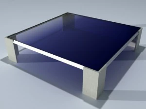 square coffee table 01 3D Model
