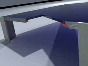 square coffee table 01 3D Model