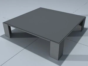 square coffee table 01 3D Model