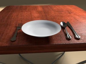 tableware spoon fork knife 3D Model
