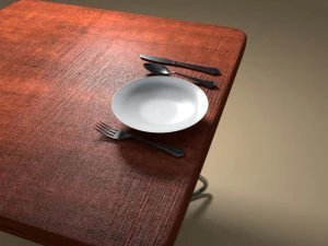 tableware spoon fork knife 3D Model
