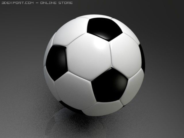 soccer ball 3D 模型 .c4d .max .obj .3ds .fbx .stl .blend 