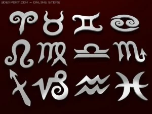zodiac signs 3d 3D Model