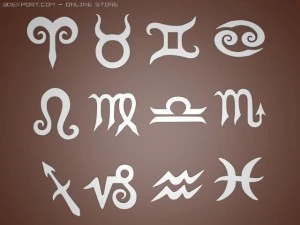 zodiac signs 3d 3D Model