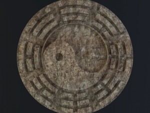 yin yang sign 3d Modello 3D