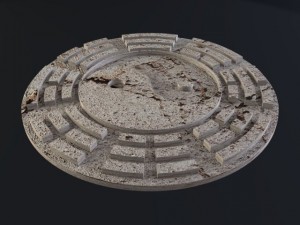 yin yang sign 3d Modello 3D
