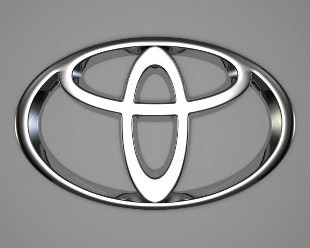 toyota logo 3Dモデル .c4d .max .obj .3ds .fbx .stl .blend 