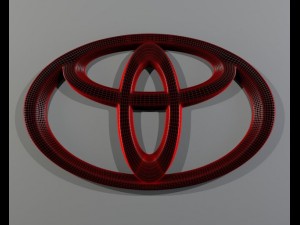 toyota logo 3Dモデル