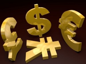 currency simbols textured Model 3D
