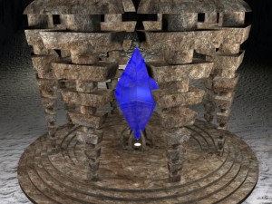 temple of crystall Model 3D
