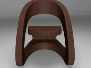 modern leather chair 3D Model