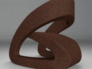 modern leather chair 3D Model