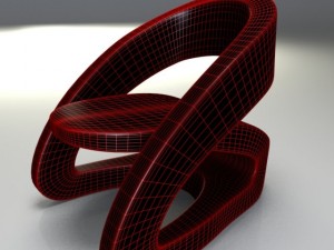 modern leather chair Model 3D