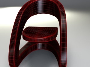 modern leather chair Model 3D