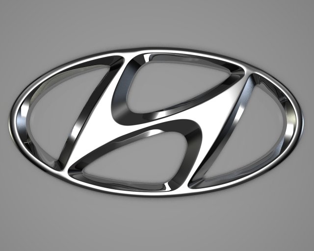 hyundai logo 3D-Modell .c4d .max .obj .3ds .fbx .stl .blend 