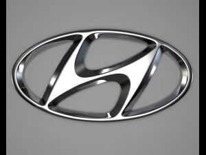 hyundai logo Model 3D